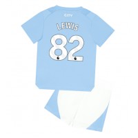 Manchester City Rico Lewis #82 Replika babykläder Hemmaställ Barn 2023-24 Kortärmad (+ korta byxor)